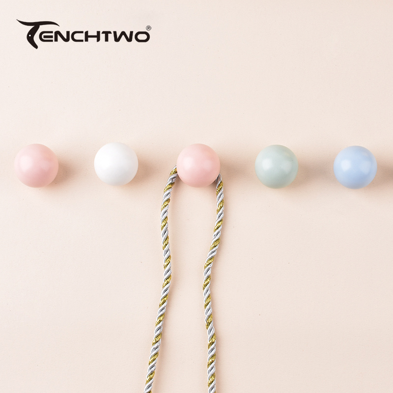 Furniture Hardware Supplies - Gancio rotondo in ceramica gancio appendiabiti