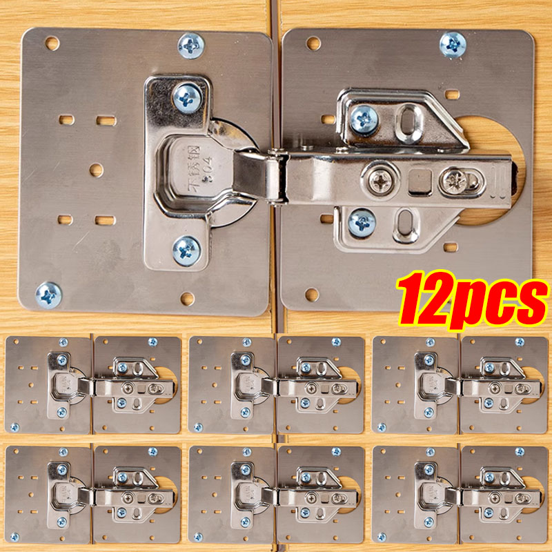 Furniture Hardware Repair - Kit piastre di riparazione cerniera armadio