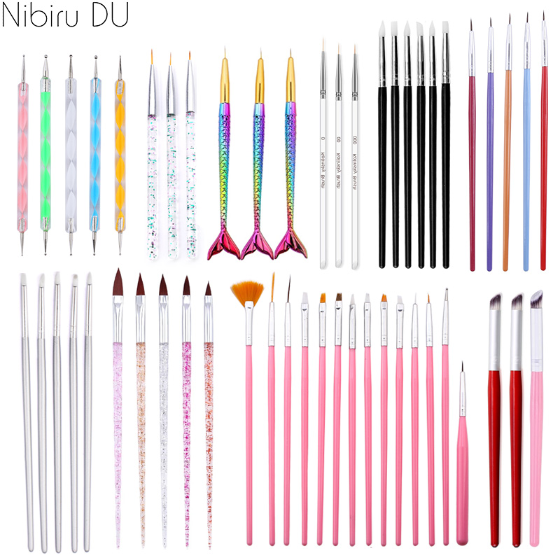 Furniture Hardware Nails - Set di pennelli per Nail Art