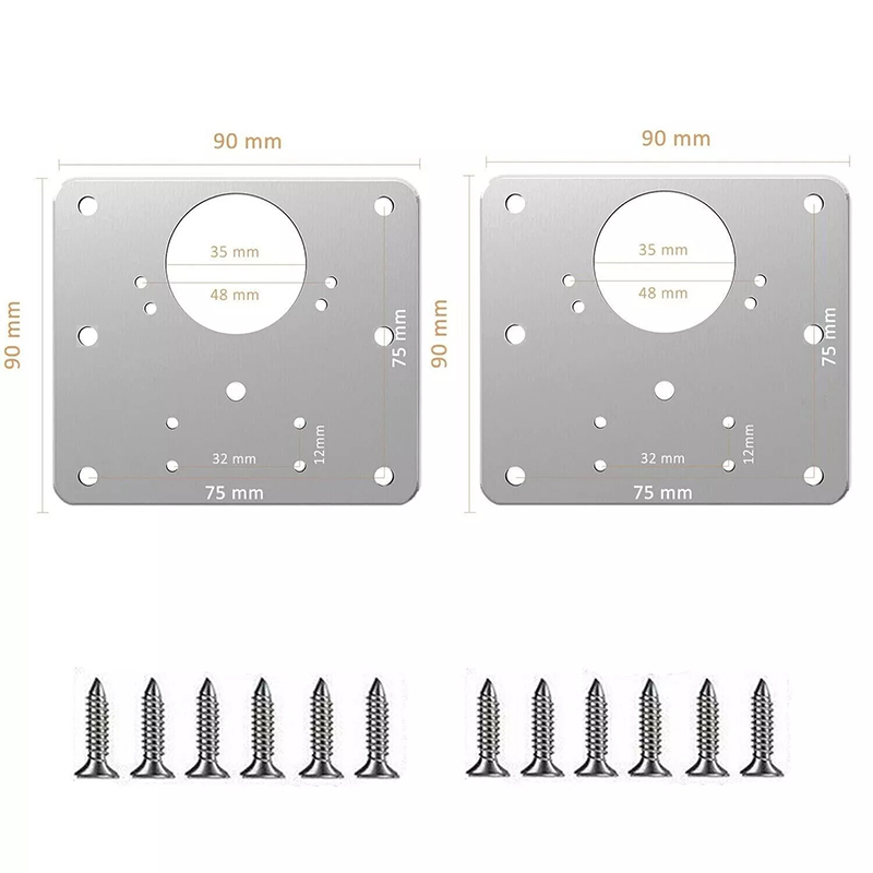 2/10 pezzi set piastra di ripa - Furniture Hardware Repair recensione e prezzo